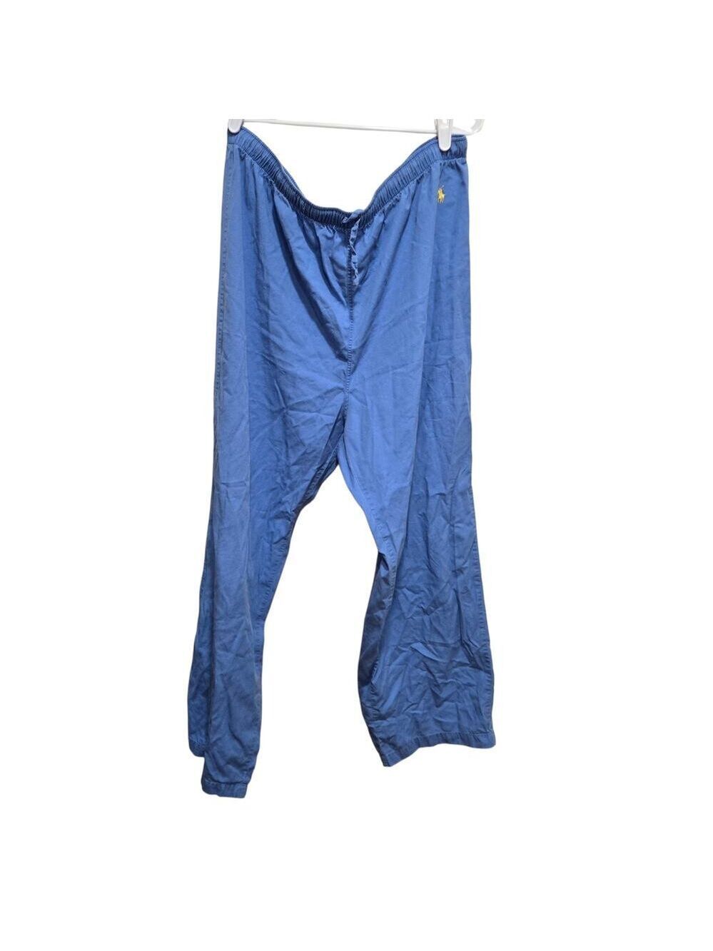 Polo Ralph Lauren Blue Lounge Pants Elastic Waist Size Large
